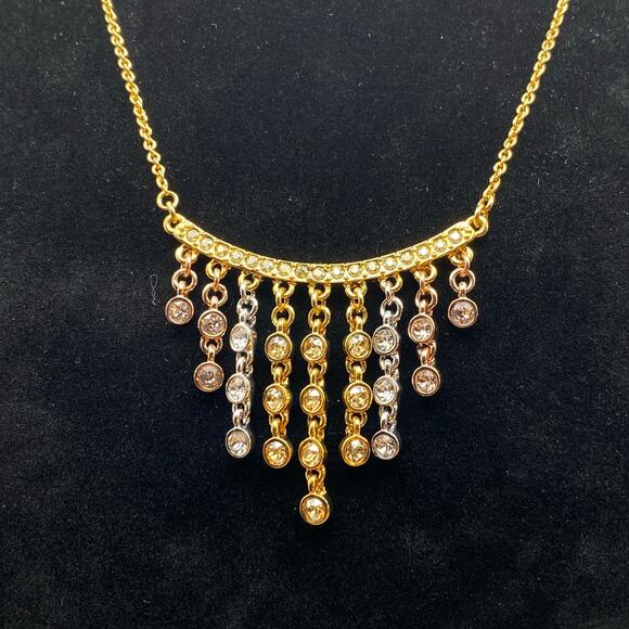 TCS Touchstone Crystal by Swarovski Multiplex Necklace Retired NWOT $109 Retail - Picture 1 of 5